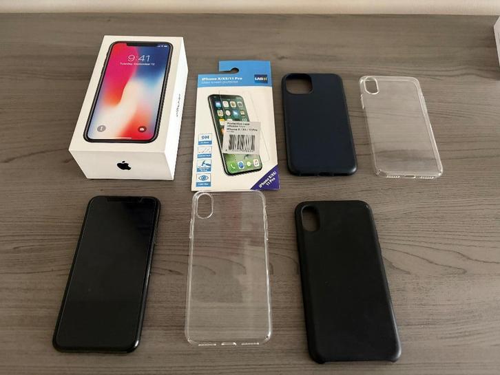 Iphone X 64gb, Telecommunicatie, Mobiele telefoons | Apple iPhone, Gebruikt, 64 GB, Zonder abonnement, Zonder simlock, iPhone X