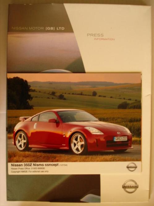 Nissan 350Z Nismo Concept Press kit/Persmap/Farde de Presse/, Boeken, Auto's | Folders en Tijdschriften, Gelezen, Nissan, Verzenden