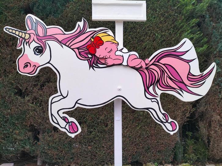 Geboortebord huren baby ️ geboorte, geweldige verrassing., Kinderen en Baby's, Kraamcadeaus en Geboorteborden, Nieuw, Geboortebord