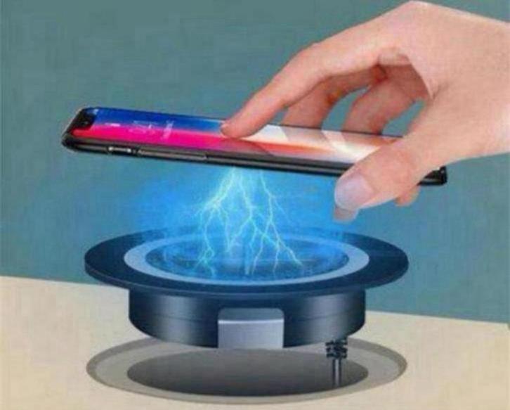 Inbouw Draadloze lader Oplader Laadstation zilver zwart wit, Telecommunicatie, Mobiele telefoons | Telefoon-opladers, Nieuw, Ophalen of Verzenden