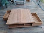 Table basse entièrement en chêne, Maison & Meubles, Tables | Tables de salon, Enlèvement, Comme neuf, Chêne, Modern