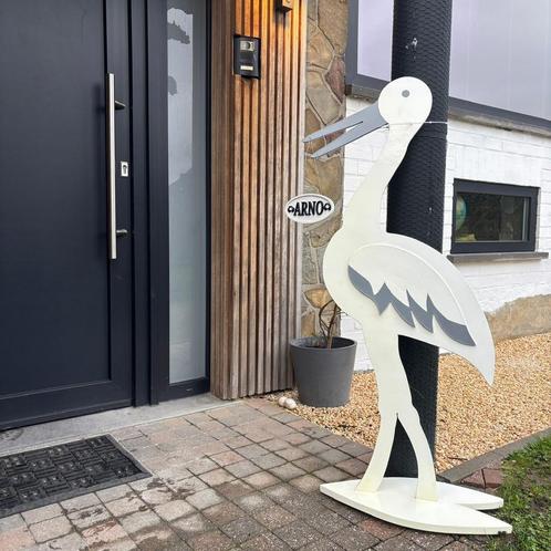 Geboorte ooievaar te huur, Kinderen en Baby's, Kraamcadeaus en Geboorteborden, Nieuw, Geboortebord, Ophalen