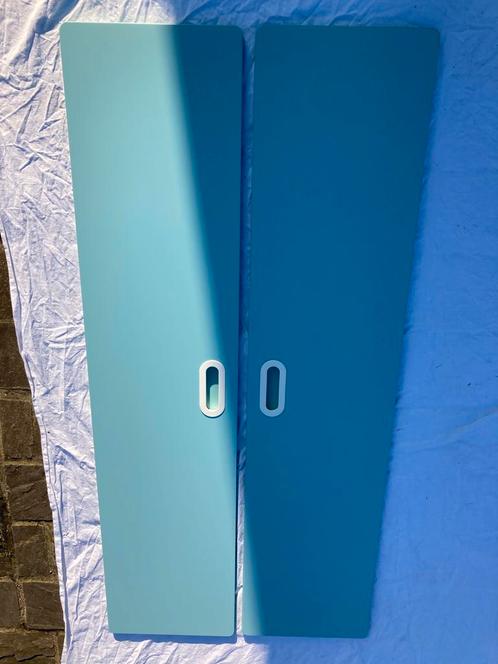 Ikea Stuva - Smastad kinderkast wit - blauw, Kinderen en Baby's, Kinderkamer | Commodes en Kasten, Gebruikt, Ophalen