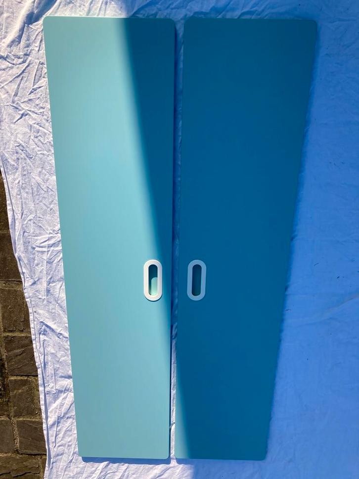 Ikea Stuva - Smastad kinderkast wit - blauw, Kinderen en Baby's, Kinderkamer | Commodes en Kasten, Gebruikt, Ophalen