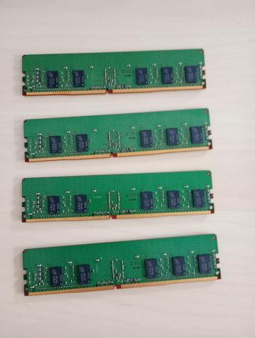 4*8GB DDR4 2400 1RX8 PC4-2400T-RD1-11 REG ECC