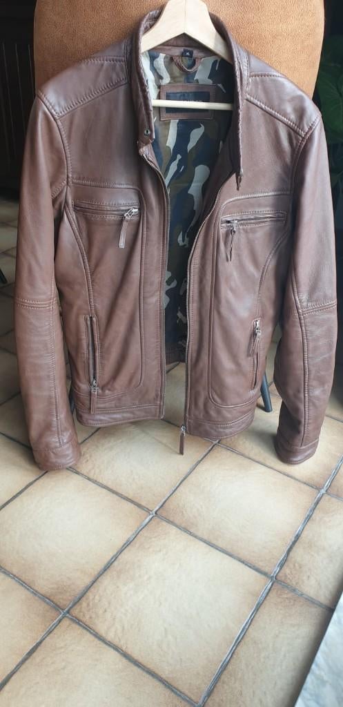 leder herenjas XL, Kleding | Heren, Jassen | Winter, Bruin, Ophalen