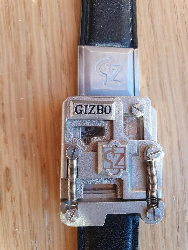 Polshorloge GISBO gothic-HI-TEK Mens-TIME AGE-Quartz-unisex, Handtassen en Accessoires, Horloges | Heren, Nieuw, Polshorloge, Staal