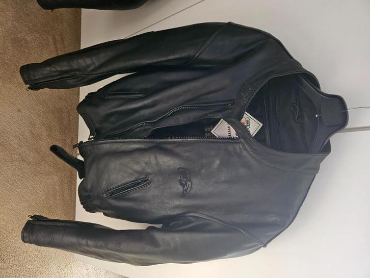 Stoere sportieve lederen motorjas Eur 50 Uk/Us40 TEAB, Motoren, Kleding | Motorkleding, Jas | leer, Heren, Tweedehands, Ophalen of Verzenden