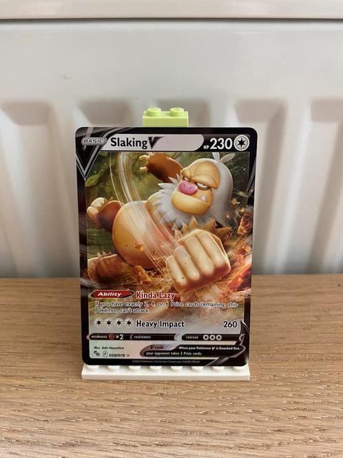 Slaking V 058/078 - Pokemon kaart, Hobby en Vrije tijd, Verzamelkaartspellen | Pokémon, Nieuw, Losse kaart, Foil, Ophalen of Verzenden
