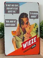 Metalen reclamebord Wieze, Verzamelen, Ophalen of Verzenden, Nieuw, Reclamebord, Plaat of Schild