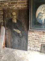 2 portraits religieux anciens (peinture, photo), Antiquités & Art, Enlèvement