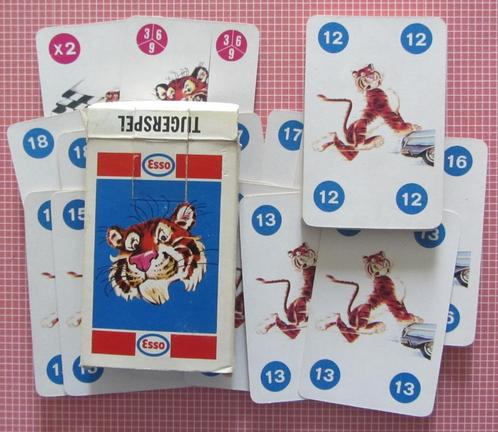 Esso Tijgerspel - 38 kaarten + reglement, Verzamelen, Speelkaarten, Jokers en Kwartetten, Gebruikt, Speelkaart(en), Ophalen of Verzenden