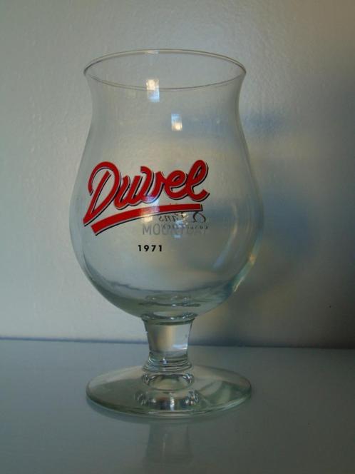 Duvel glas 85 jaar - 1971, Verzamelen, Biermerken, Zo goed als nieuw, Glas of Glazen, Duvel, Ophalen of Verzenden