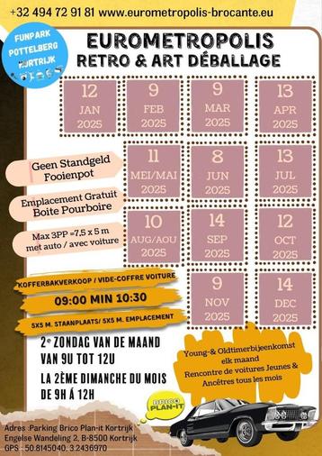 Dimanche de déballage rétro de l'Eurométropole à Pottelberg, Antiquités & Art, Enlèvement