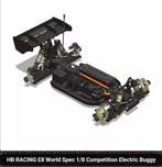 HB Racing E8 World Spec 1/8 elektrische buggy, Elektro, Auto offroad, Nieuw, Ophalen of Verzenden