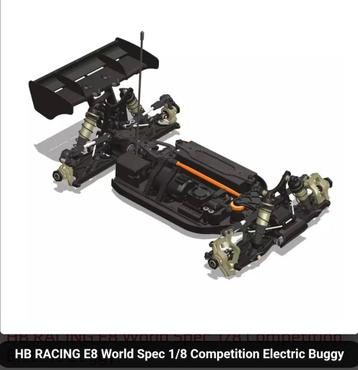 HB Racing E8 World Spec 1/8 elektrische buggy beschikbaar voor biedingen