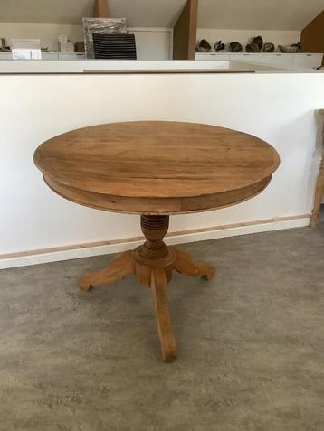 Hele mooie antieke ronde tafel, massief hout