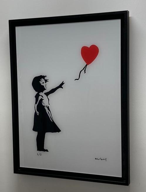 BANKSY: bedrukking op acrylglas met certificaat, Antiek en Kunst, Kunst | Designobjecten, Ophalen of Verzenden