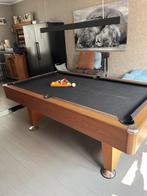 Pooltafel 7ft – Leisteen – Inclusief 7 keuen en accessoires, Sport en Fitness, Ophalen, Zo goed als nieuw, Pooltafel
