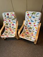 Ikea Poáng kinderzetel 2x dino, Kinderen en Baby's, Ophalen, Zo goed als nieuw