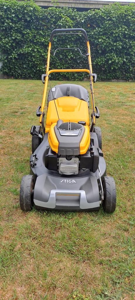 Stiga combi 55 SQ Honda, Tuin en Terras, Grasmaaiers, Zo goed als nieuw, Opvangbak, Ophalen