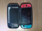 Nintendo switch blauw rood. Met wrc 9 en splatoon 3, Games en Spelcomputers, Ophalen