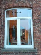 Grand châssis PVC blanc, Bricolage & Construction, Double vitrage, 160 cm ou plus, Fenêtre de façade ou Vitre, Enlèvement
