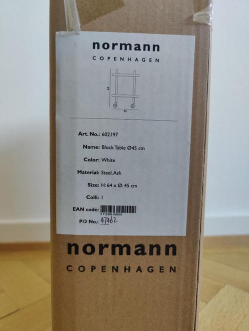 Design bijzettafel nachtkast - Normann Copenhagen, Huis en Inrichting, Tafels | Bijzettafels, Nieuw, Ophalen of Verzenden