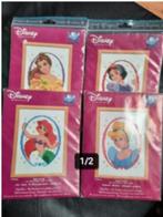 Disney Princess Borduurpakketten - Vervaco, Hobby en Vrije tijd, Borduren en Borduurmachines, Ophalen of Verzenden, Nieuw, Handborduren