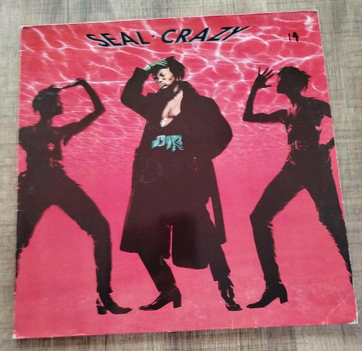 Disque vinyle Maxi Seal crazy année 1990, Cd's en Dvd's, Vinyl | R&B en Soul, Gebruikt, Soul of Nu Soul, 1980 tot 2000, Ophalen of Verzenden