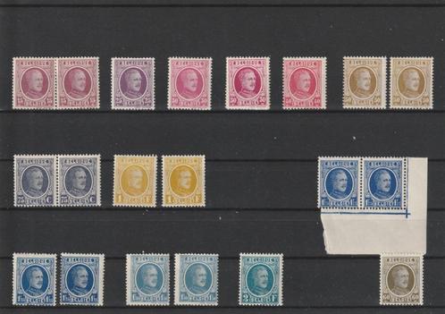 België Albert I type Houyoux restverzameling, Postzegels en Munten, Postzegels | Europa | België, Postfris, Frankeerzegel, Staatshoofden