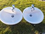 2 ronde lavabo s, Huis en Inrichting, Badkamer | Badkamermeubels, Ophalen, Zo goed als nieuw