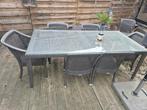 Tuinset met 8 stoelen, Tuin en Terras, Ophalen, Zo goed als nieuw, Tuinset