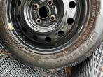 4 Winterbanden met staalvelgen Goodrich 165/70 R14, Auto-onderdelen, Ophalen, Gebruikt, Banden en Velgen, Winterbanden