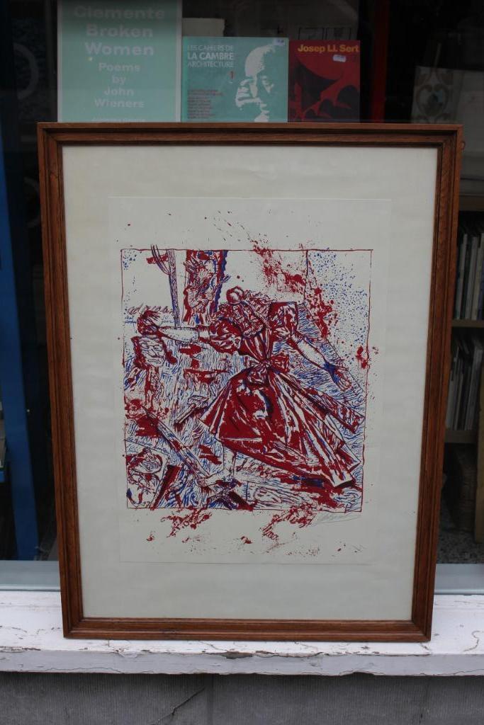 Ysbrant - Zeefdruk De Zwarte Panter, Antwerpen - 1978, Antiek en Kunst, Kunst | Litho's en Zeefdrukken, Ophalen