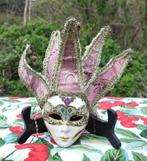 masque mural vénitien tissu faience et clochette, Enlèvement ou Envoi, Utilisé