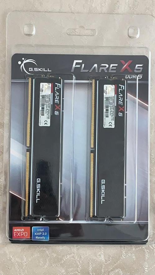Kit ram haut performance G-skills flare x5 - DDR5- 32gb CL32, Computers en Software, RAM geheugen, Zo goed als nieuw, Desktop