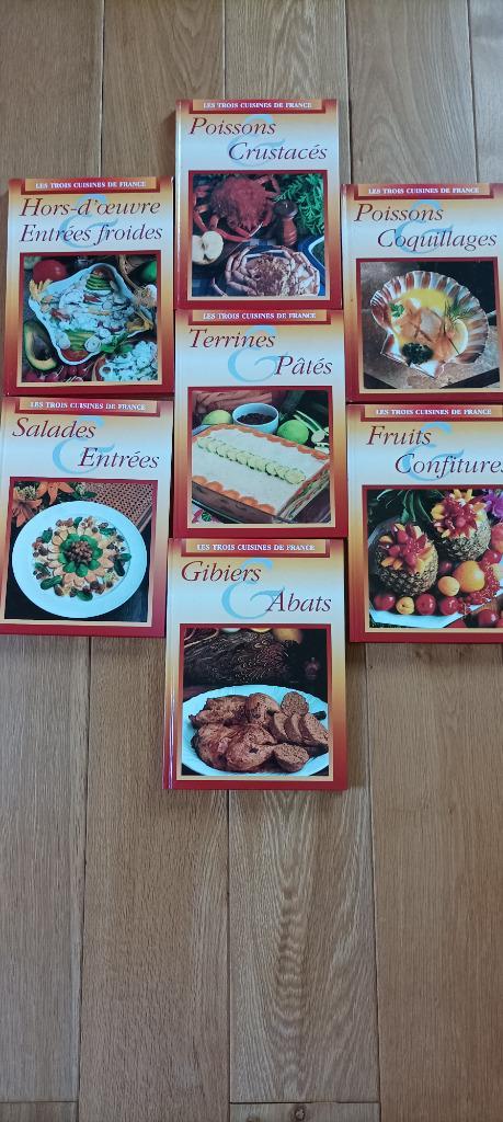 7 livres "Les 3 cuisines de France" - comme NEUFS, Boeken, Kookboeken, Zo goed als nieuw, Frankrijk, Ophalen of Verzenden