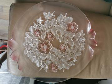 Vintage Walther/Mikasa Rosella 3D glazen serveerschaal  beschikbaar voor biedingen
