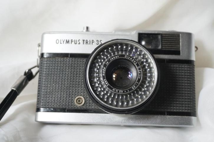 Olympus Trip 35 en zijn Zuiko 40 mm 2.8-lens, Audio, Tv en Foto, Fotocamera's Analoog, Gebruikt, Compact, Olympus, Ophalen of Verzenden