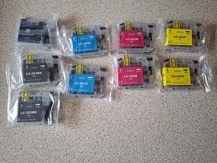 9 inktpatronen brother LC223, Computers en Software, Printerbenodigdheden, Nieuw, Cartridge, Ophalen