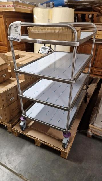 Chariot de service inox 4 plateaux  beschikbaar voor biedingen