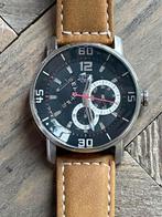Horloge: Lotus Montana Retrograde Quartz   Lotus ( Festina ), Seiko, Staal, Ophalen of Verzenden, Leer