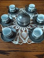 Tinnen koffieservies, Antiek en Kunst, Antiek | Servies compleet, Ophalen