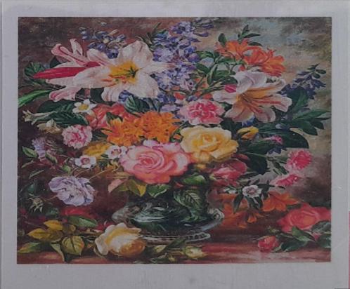 Diamond Painting - bloemen - 40 x 30 Cm, Hobby en Vrije tijd, Knutselen, Nieuw, Knutselwerk, Ophalen of Verzenden