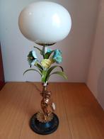 lampe vintage chérubin ange fer forgé, Maison & Meubles, Verre, Utilisé, 50 à 75 cm, Enlèvement ou Envoi