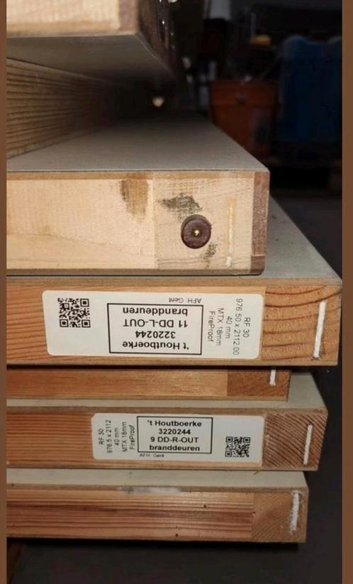 Lot branddeur deur hout brandwerende deur verschillende, Doe-het-zelf en Bouw, Deuren en Vliegenramen, Zo goed als nieuw, Hout