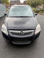 Opel Zafira in goede staat 1.6 benzine, Auto's, Voorwielaandrijving, Zwart, 1600 cc, 7 zetels