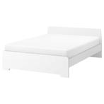 ASKVOLL Bed frame, white/Luröy, 140x200 cm, Maison & Meubles, Chambre à coucher | Lits, Comme neuf