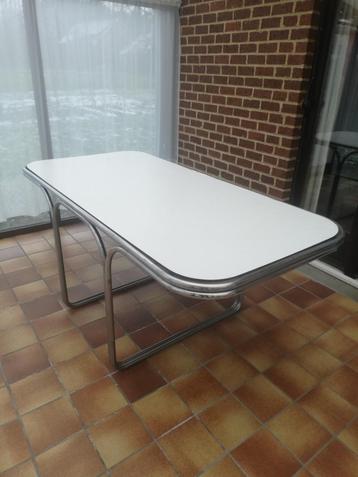 Table années 70, Maison & Meubles, Tables | Tables à manger, 150 à 200 cm, Cinq personnes ou plus, Métal, Enlèvement